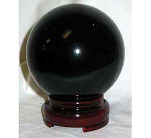 Black Crystal Ball 80mm - Click Image to Close