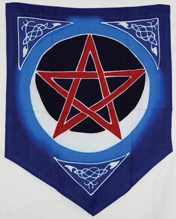 Pentacle Moon Pennant - Click Image to Close