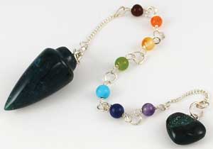 Bloodstone 7 Chakra Pendulum - Click Image to Close