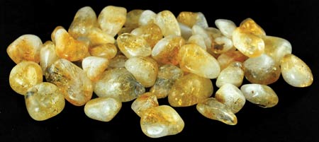 1lb Tumbled Citrine Stones - Click Image to Close