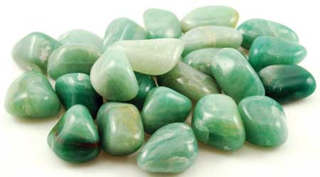 1lb Green Aventurine tumbled stones - Click Image to Close