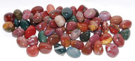 1lb Fancy Jasper tumbled stones - Click Image to Close