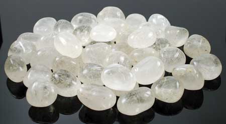 1lb Clear Quartz tumbled stones