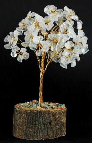 Clear Quartz Gemstone Tree - Click Image to Close