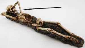 Skeleton Incense Holder - Click Image to Close