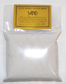 1lb White incense burner sand - Click Image to Close