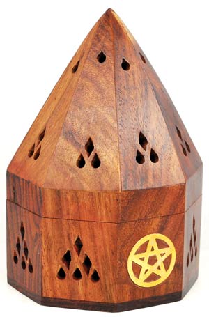 Pentagram Temple Incense Burner