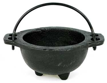 Mini Cast Iron Cauldron 3"