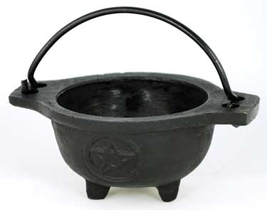 Mini Pentagram Cast Iron Cauldron