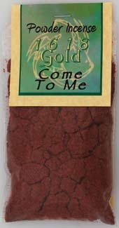 Come To Me Powder Incense 1618 gold - Click Image to Close
