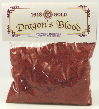 Dragons Blood Powder Incense 1618 gold - Click Image to Close