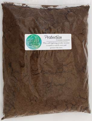 1 Lb Protection Powder Incense 1618 gold - Click Image to Close