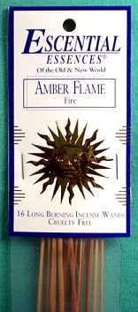 Amber Flame Escential Essences Incense Sticks