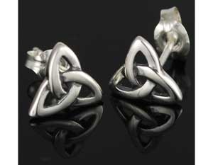 Triquetra Post earring - Click Image to Close