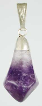 Tumbled Amethyst pendant - Click Image to Close