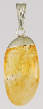 Tumbled Citrine pendant - Click Image to Close