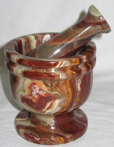 Green Onyx Mortar and Pestle Set