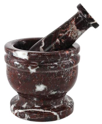 Red Zebra Jasper Mortar and Pestle Set