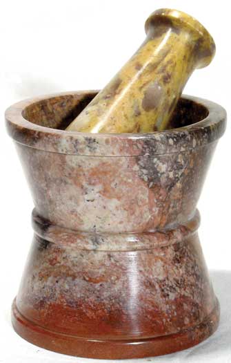 Traditional Soapstone Mortar & Pestle Set