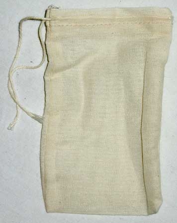 Cotton Tea Bag 3 x 5 - Click Image to Close