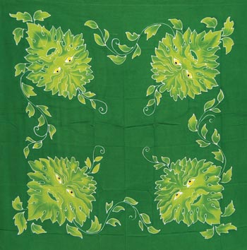 Green Man Altar Cloth/Scarf - Click Image to Close