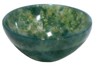 Small Moss Agate Devotional Bowl