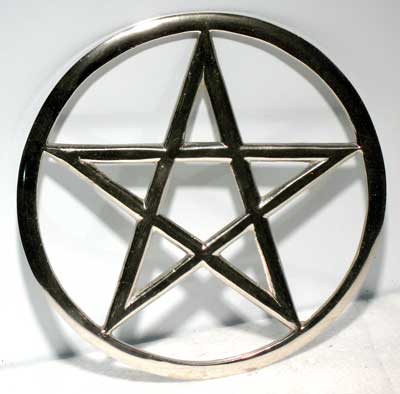 Large Cut-Out Pentagram altar tile 5 3/4" - Click Image to Close