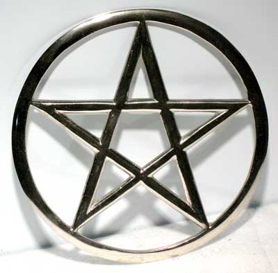 Large Cut-Out Pentagram altar tile 5 3/4"