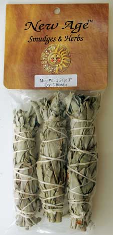 White Sage smudge stick 3-Pack - Click Image to Close