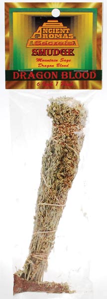 Dragon`s Blood White Sage Smudge Stick 5"- 6" - Click Image to Close