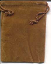 Brown Velveteen Bag (3 x 4) - Click Image to Close