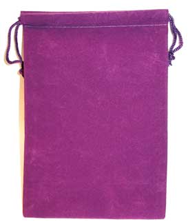 Purple Velveteen Bag (5 x 7)