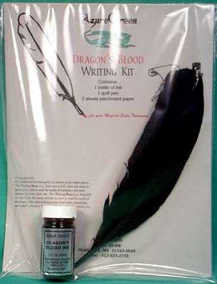 Dragon`s Blood Writing Kit - Click Image to Close