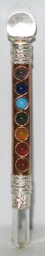 Mini Copper 7 Chakra Healing Wand - Click Image to Close