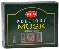 HEM Precious Musk 10 incense cones - Click Image to Close