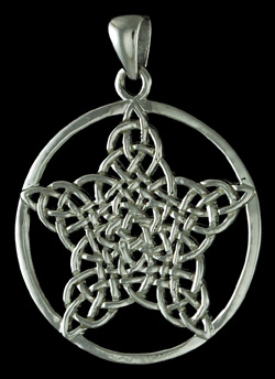 Knotwork Pentagram - Measures aprox. 1 1/4"